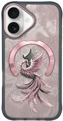 Attēls no Etui Nimmy Magnetic Fantasy Animal       MagSafe do iPhone 16 róowo zoty