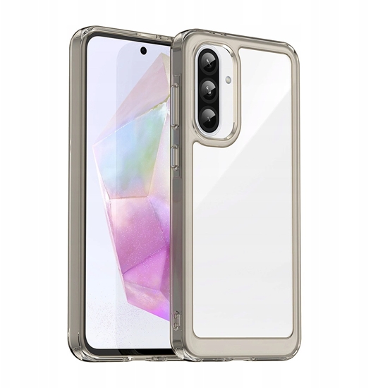 Picture of Etui Outer Space Case do Samsung Galaxy A26 pokrowiec z elastyczn ramk  - póprzezroczyste, czarne