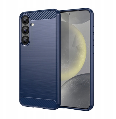 Изображение Etui silikonowe Carbon Case do Samsung Galaxy S25+ - niebieskie
