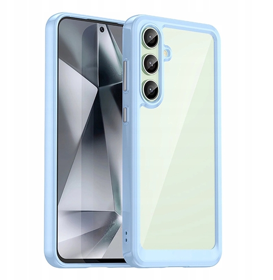 Picture of Etui silikonowe Outer Space Case z elow ramk do Samsung Galaxy S24 FE - niebieskie