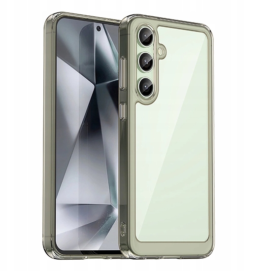 Picture of Etui silikonowe Outer Space Case z elow ramk do Samsung Galaxy S24 FE - przezroczysto-czarne