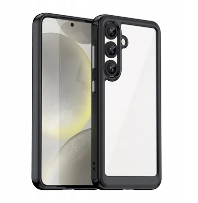 Attēls no Etui silikonowe Outer Space Case z elow ramk do Samsung Galaxy S25 - czarne