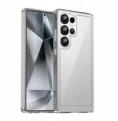 Attēls no Etui silikonowe Outer Space Case z elow ramk do Samsung Galaxy S25 Ultra - przezroczyste