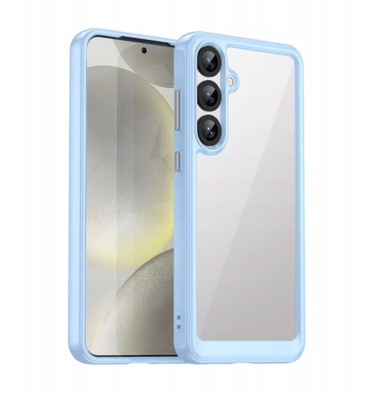 Picture of Etui silikonowe Outer Space Case z elow ramk do Samsung Galaxy S25+ - niebieskie