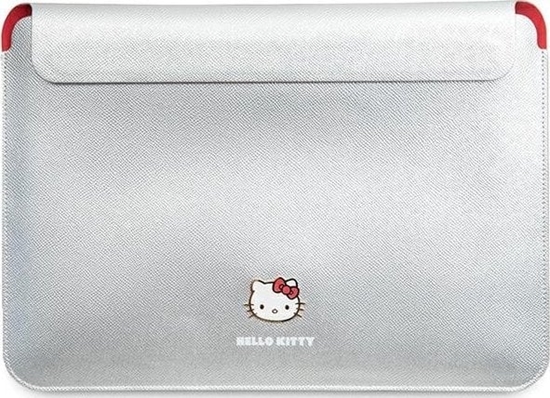 Изображение Etui Sourcing Hello Kitty Sleeve HKCS14PGHDLMS 14" silver/silver PU Metal Logo