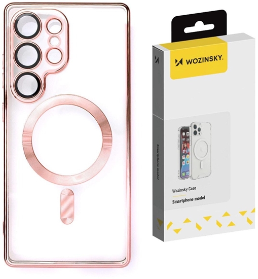 Изображение Wozinsky Wozinsky Electroplated Case with Magsafe for Samsung Galaxy S25+ - Pink
