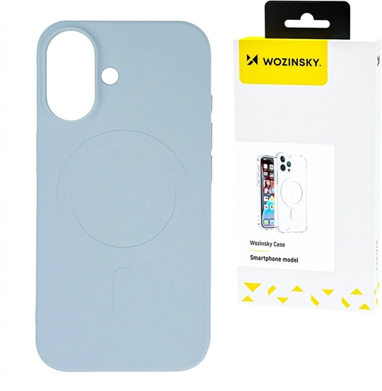 Изображение Wozinsky Wozinsky Liquid Silicone Case MagSafe for Samsung Galaxy S24 FE - light blue