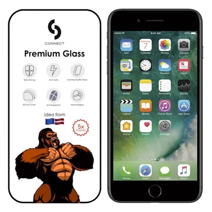 Attēls no Evelatus Apple iPhone 7/8/SE2020/SE2022 Corning Gorilla Glass Anti-Static 3D Full Cover 10X Stronger