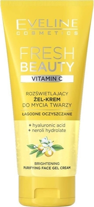 Attēls no Eveline Fresh Beauty Rozwietlajcy el-krem do mycia twarzy z witamin C 150ml