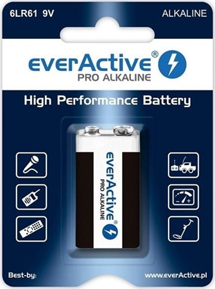 Attēls no EverActive Bateria 9V Block 650mAh 1 szt.
