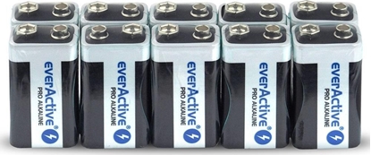 Attēls no EverActive Bateria 9V Block 650mAh 10 szt.