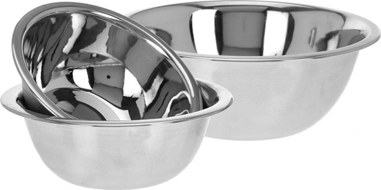Изображение Excellent Houseware Miska stalowa kuchenna ZESTAW misek do mieszania uniwersalny