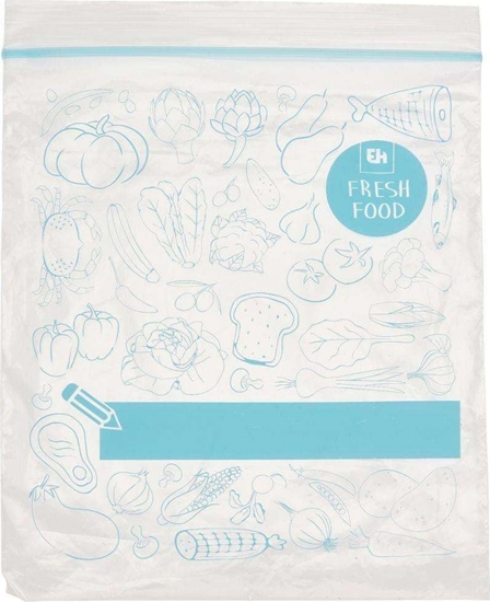 Picture of Excellent Houseware Worki woreczki torebki strunowe do przechowywania ywnoci 20 x 1L