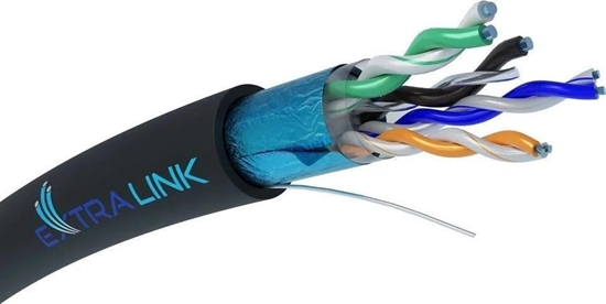 Изображение ExtraLink EXTRALINK kat5E FTP F/UTP zewntrzny kabel elowany 305m