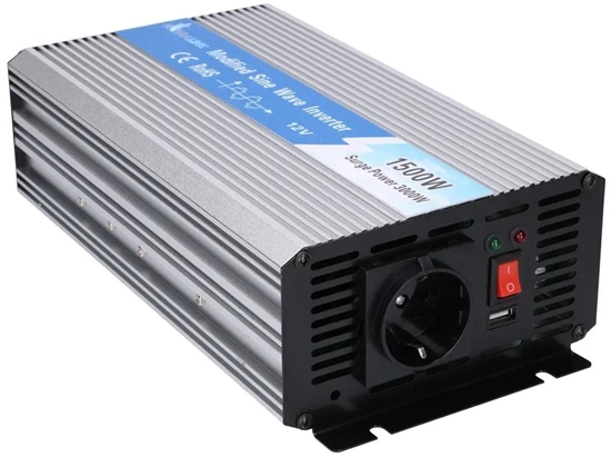 Picture of Extralink Opim-1500W | Przetwornica Napicia | Samochodowa 12V, 1500W Modyfikowany Sinus