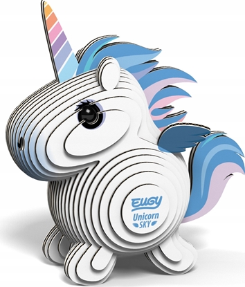 Picture of Fat Brain Toys Jednoroec Bkitny Eugy. Eko Ukadanka 3D