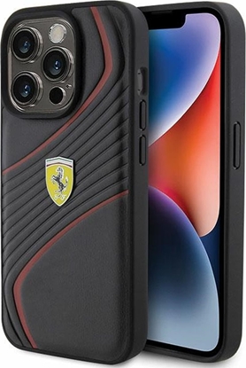 Attēls no Ferrari Ferrari FEHCP15LPTWK iPhone 15 Pro 6.1" czarny/black hardcase Twist Metal Logo