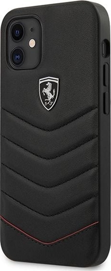 Picture of Ferrari Ferrari FEHQUHCP12SBK iPhone 12 mini 5,4" czarny/black hardcase Off Track Quilted