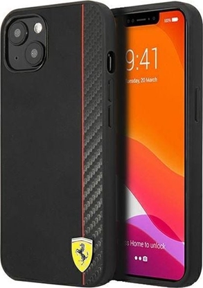 Picture of Ferrari Ferrari FESAXHCP13SBK iPhone 13 mini 5,4" czarny/black hardcase On Track Carbon Stripe