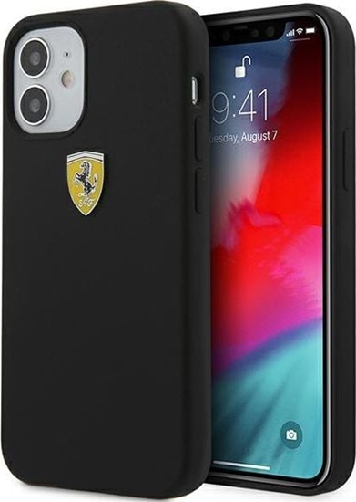 Изображение Ferrari Ferrari FESSIHCP12SBK iPhone 12 mini 5,4 czarny/black hardcase On Track Silicone