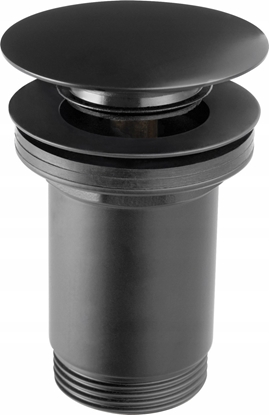 Attēls no Ferro S285-BL-B SPUST/KOREK KLIK-KLAK ROTONDO Z PRZELEWEM G5/4 CZARNY FERRO // S.SPUST.KLIK-KLAK-F-S285-BL-B