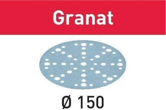 Picture of Smilšpapīrs ekscentra slīpmašīnai Festool STF 150 mm; 48; P500; GR; 100 gab.