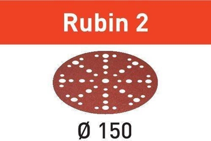 Picture of Smilšpapīrs ekscentra slīpmašīnai Festool STF 150 mm; 48; P180; RU2; 50 gab.