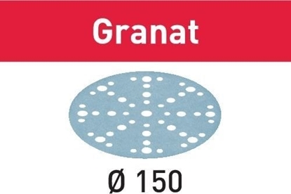 Изображение Smilšpapīrs ekscentra slīpmašīnai Festool STF 150 mm; 48; P320; GR; 100 gab.