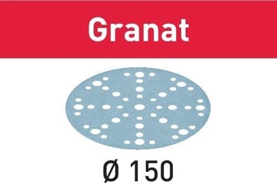 Изображение Smilšpapīrs ekscentra slīpmašīnai Festool STF 150 mm; 48; P320; GR; 100 gab.