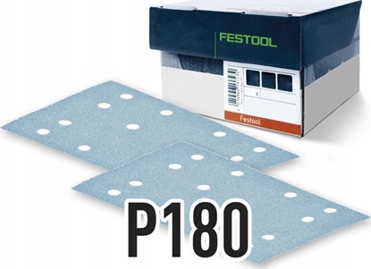 Изображение Daudzfunkcionālajām orbitālajām slīpmašīnām paredzētā smilšpapīra loksnes Granat; 80x133 mm; P180; 10 gab.