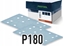 Attēls no Daudzfunkcionālajām orbitālajām slīpmašīnām paredzētā smilšpapīra loksnes Granat; 80x133 mm; P180; 10 gab.
