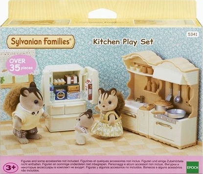 Attēls no Figurka Epoch Sylvanian Families Wiejska kuchnia z lodówk