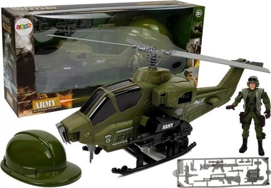 Picture of Figurka Lean Sport Zestaw Wojskowy - Helikopter, Hem i onierz (7877)