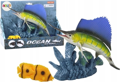 Attēls no Figurka LeanToys Figurka Ryba Miecznik Wócznik Rafa Koralowa Rybki