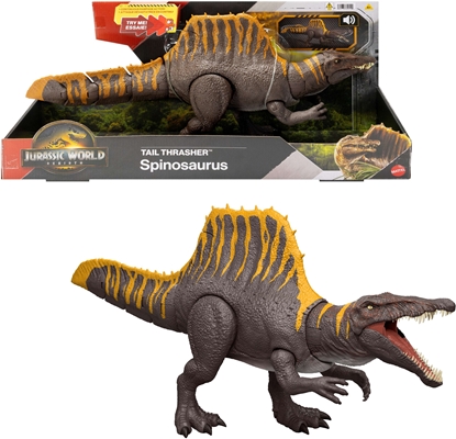 Attēls no Figurka Mattel Jurassic World - Odrodzenie Tail Thrasher Spinozaur (JGB56)