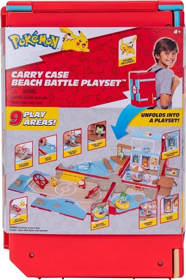 Picture of Figurka Pokemon Plecak Beach Battle Bitwa na Play + Figurka PIkachu (PKW3424)