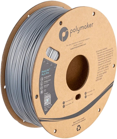Picture of Filament Polymaker PolyLite Metallic PLA Pro 1,75mm 1kg - Silver}