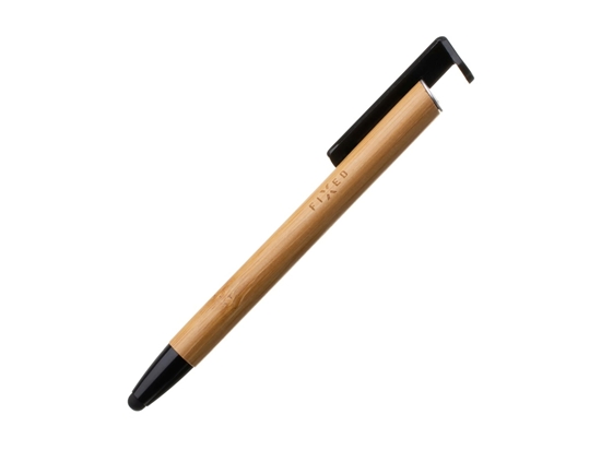 Picture of Fixed | Pen With Stylus and Stand | 3 in 1 | Pencil | Stylus for capacitive displays; Stand for phones and tablets | Bamboo
