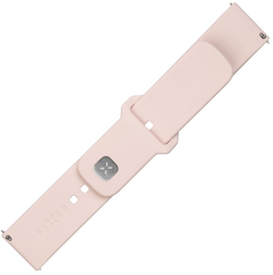 Picture of Fixed | Sporty Strap Set with Quick Release 22mm for Smartwatch | 160-235 mm | Pink | Silicone