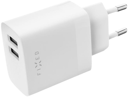 Picture of FIXED Dual USB Travel Charger 17W, White | Fixed
