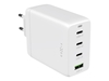 Picture of adowarka Fixed adowarka sieciowa GaN Travel Charger - 3xUSB-C; 1xUSB-A 100W biaa