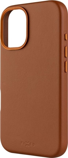Picture of Fixed MagLeather | Back cover | Apple | iPhone 16 | Leather | Brown
