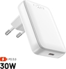 Picture of FIXED Slim USB-C Travel Charger, GaN, PD support, 30W, White | Fixed
