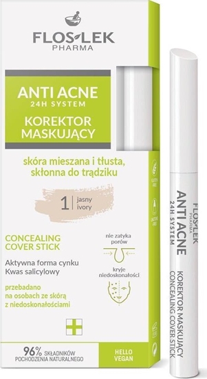 Picture of Floslek Anti Acne 24h System korektor maskujcy 1 Jasny