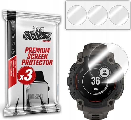 Изображение Folia hydroelowa GrizzGlass Hydrofilm do Garmin Instinct E 45mm