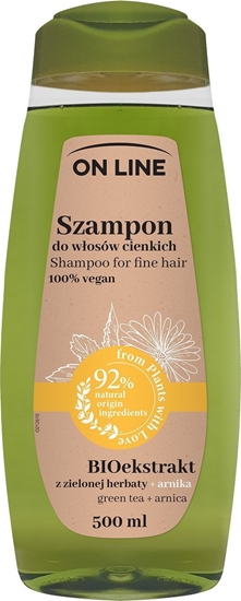 Picture of Forte Sweeden On Line From Plants With Love Szampon do wosów BIOekstrakt z Zielonej Herbaty i Arnika 500ml