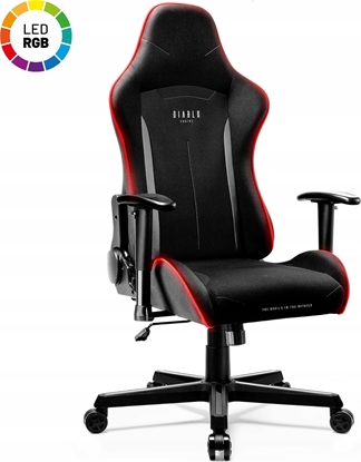 Picture of Fotel Diablo Chairs gamingowy LED Diablo X-Starter: czarny