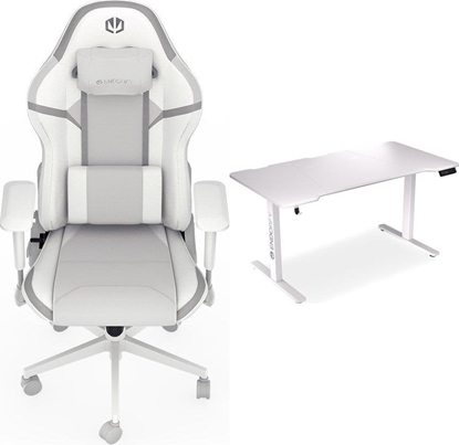 Picture of Fotel Endorfy Fotel Endorfy Scrim OWH (EY8A007) biay + Biurko Atlas L Electric Biae 150cm x 78cm