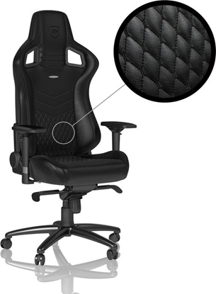 Изображение Fotel Noblechairs EPIC z prawdziwej skóry - czarny (GAGC-033)