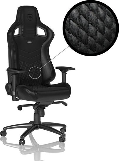 Picture of Fotel Noblechairs EPIC z prawdziwej skóry - czarny (GAGC-033)